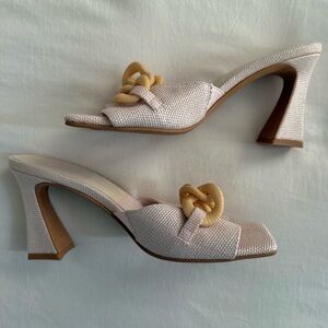 Dolce Vita Elegant Baby Pink Women's Raffia Heels 6